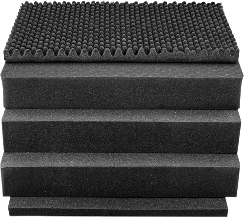 Vista 4 de Eylar XXXL 32" Transport Roller Engranaje, cámara, herramientas, equipo estuche rígido impermeable con espuma (negro)