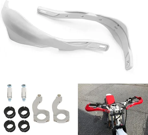 Vista 13 de Protección Universal para Manillar de Motocicletas, Protectores de Manos, Protectores de Parabrisas, Protector Anti-crash para Honda Motocross Verde