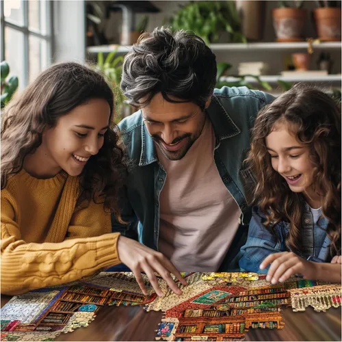Vista 4 de White Mountain Puzzles Readers Paradise - Rompecabezas de 1000 piezas