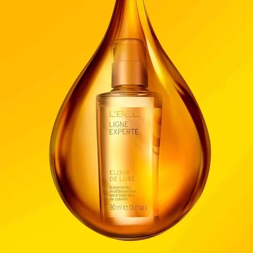 Vista 3 de LBEL, ELIXIR DE LUXE, TRATAMIENTO MULTIBENEFICIO PARA TODO TIPO DE CABELLO, 3 FL. OZ.