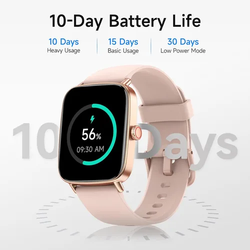 Vista 8 de Reloj inteligente para mujer, reloj inteligente HD de 1.85 pulgadas, compatible con iPhone/Samsung/Android (respuesta/hacer llamadas), más de 100