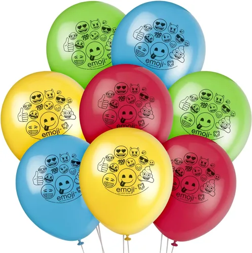 Vista 3 de Artículos de fiesta de Emojis, adhesivos acolchados con citas