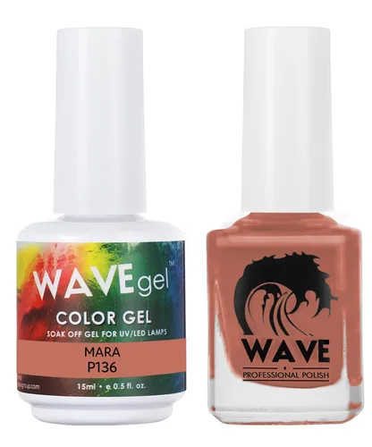 Vista 198 de WAVEGEL - Juego dúo de gel y esmalte de uñas a juego - Colección Simplicity - #P109 Blizzard I 0.5 onzas