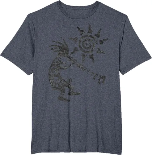 Vista 62 de Native American Kokopelli Musican With Flute 2 - Camiseta divertida para fanáticos, Blanco, S