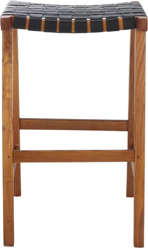 Vista 10 de Safavieh Home Collection Abreu - Taburete rectangular de madera maciza de 30 pulgadas (totalmente montado)