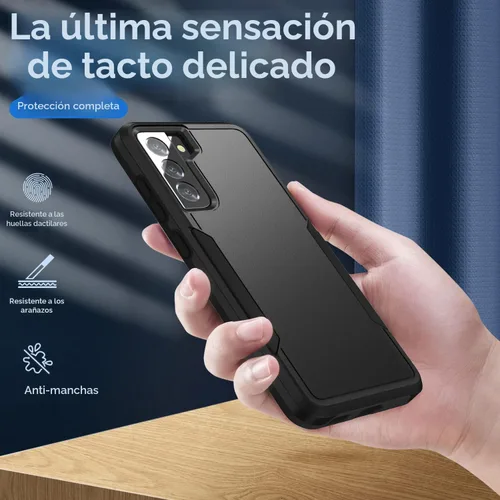 Vista 3 de Funda para Samsung Galaxy S21, con protector de pantalla HD [prueba de caídas de grado militar] Funda protectora resistente a prueba de golpes