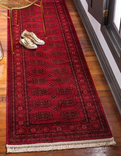 Vista 12 de Unique Loom Tekke Collection - Alfombra de área - Khabour (2' x 3' 1" Rectángulo Rojo/Negro)