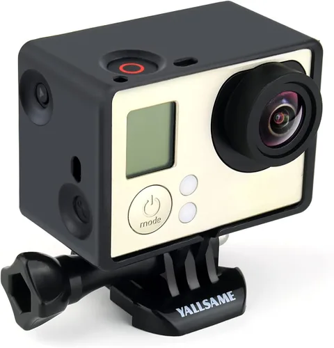 Vista 4 de Funda protectora para cámara GoPro Hero 4 de GoPro Hero 4, color negro, plateado y negro / héroe 3+/3, ideal para senderismo y viajes, grabación