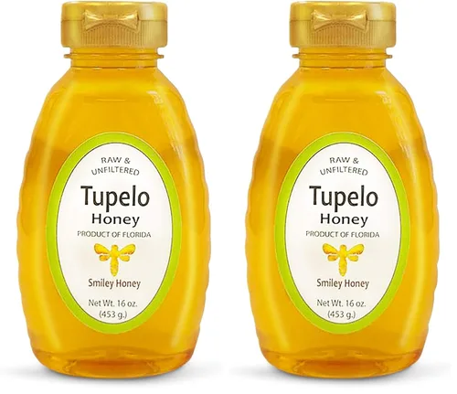 Vista 8 de Smiley Honey - 100% miel de tupelo cruda y sin filtrar (16 oz)