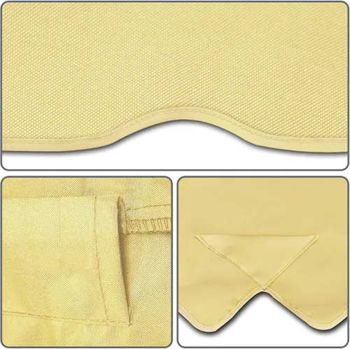 Vista 6 de Cubierta de repuesto para columpio de patio al aire libre (65 x 45 pulgadas, beige)