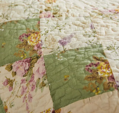 Vista 5 de Greenland Home Colección de edredón 100% algodón, prelavado, juego de edredón reversible, 2 piezas, individual/XL, Bliss