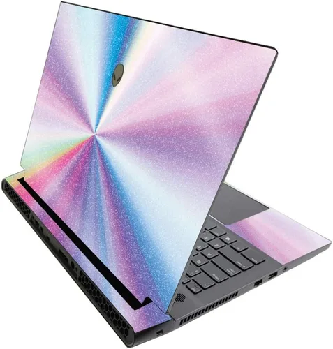 Vista 681 de MightySkins - Skin brillante con purpurina para Alienware M17 R3 (2020) y M17 R4 (2021) - Diversión de los años 90 Acabado duradero con purpurina