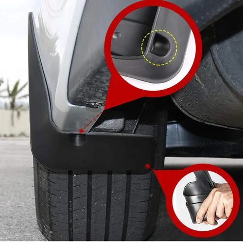 Vista 5 de Aletas de barro para coche, guardabarros para Toyota Camry 2022 2021 2020 2019 2018 LE XLE Netural plástico 4 unids/set Modelo básico LE XLE