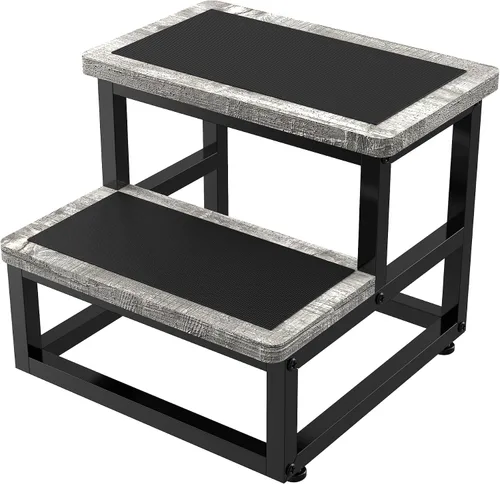 Vista 11 de YAKANJ Taburete Escalón, Taburete Escalón de Madera Resistente para Adultos Niños Pequeños, Taburete de Pie Resistente y Estable para Cocina Baño