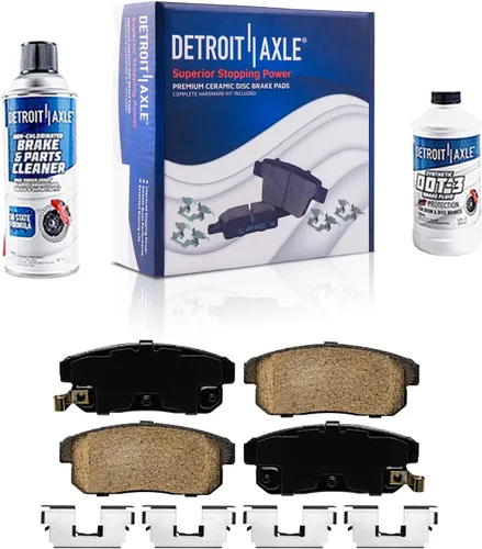 Vista 39 de Detroit Axle - Kit de freno delantero para Dodge Ram 1500 Durango Dakota Chrysler Aspen Dakota Driver Side Disco Freno Pinza de freno de cerámica