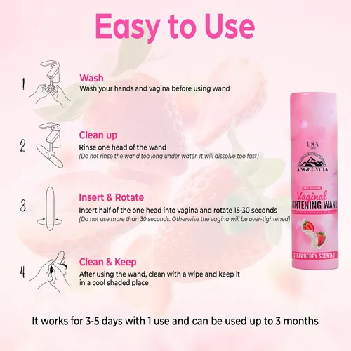 Vista 4 de Angelycia Magic Tongkat Madura Virginity Varita de rejuvenecimiento vaginal de resultado instantáneo, palo vaginal natural para apretar y limpiar