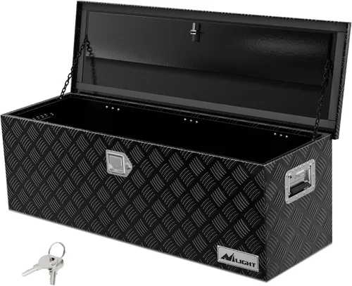 Vista 10 de Nilight - Caja de herramientas para camión de 30 pulgadas, cajas de herramientas resistentes de aluminio con placa de diamante para cama de camión