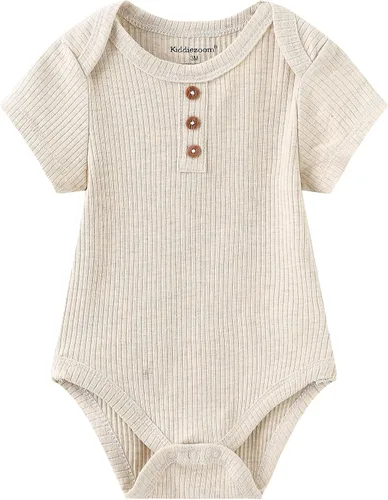 Vista 17 de Kiddiezoom Mameluco unisex de algodón de una pieza para bebé recién nacido, 5