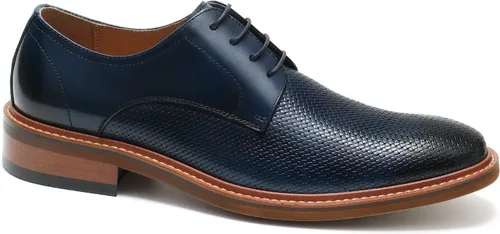 Vista 7 de Zapatos de vestir Oxford sin cordones para hombre, diseño clásico con cordones, zapatos Oxford formales de moda para hombre, príncipe clásico