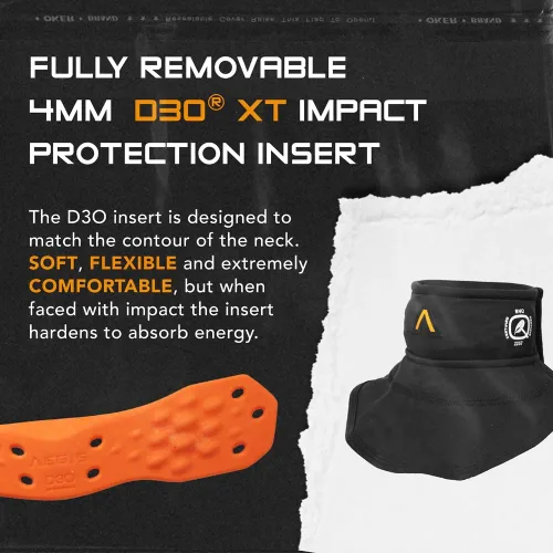 Vista 3 de Interceptor (babero) Protector de cuello de hockey con D3O