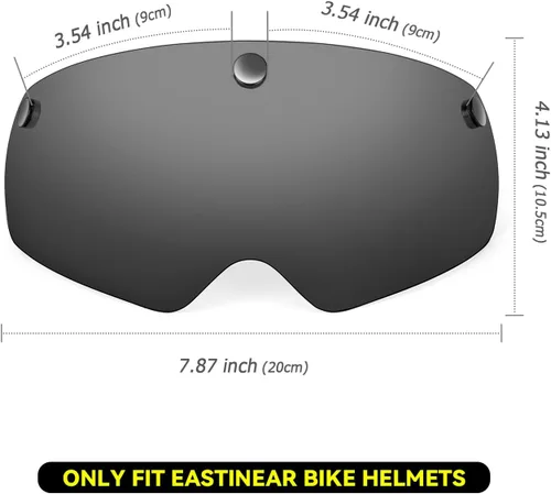 Vista 6 de EASTINEAR Gafas magnéticas para cascos de bicicleta, visera desmontable para casco de bicicleta, protector solar extraíble para casco de ciclismo