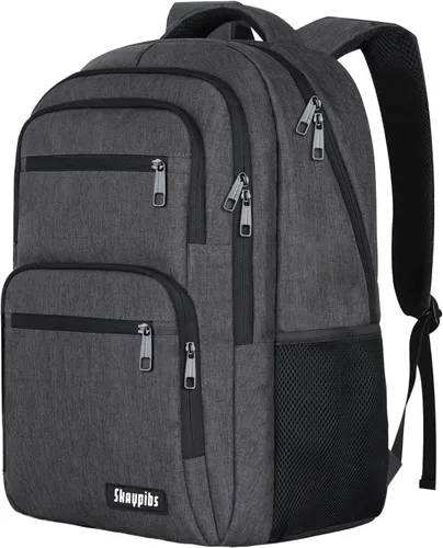 Vista 8 de Skaypibs Mochilas escolares para mujeres, mochilas escolares para niñas, niños y adolescentes, mochilas para laptop de 15.6 pulgadas con puerto