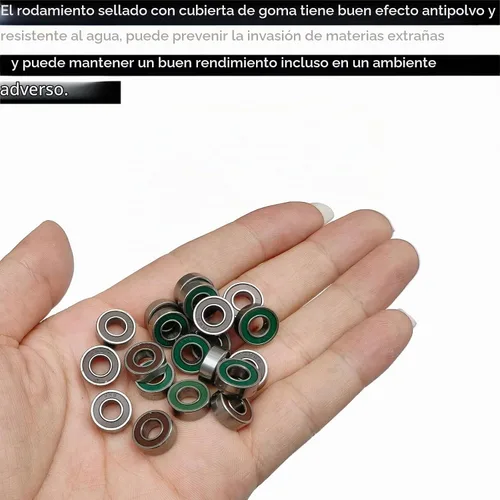 Vista 2 de 20 rodamientos de bolas de precisión de repuesto MR115-2RS 0.197x0.433x0.157 in MR115 2RS