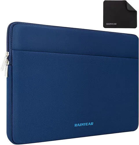 Vista 12 de RAINYEAR - Funda para laptop de 15 pulgadas, funda portátil con bolsillo Negro