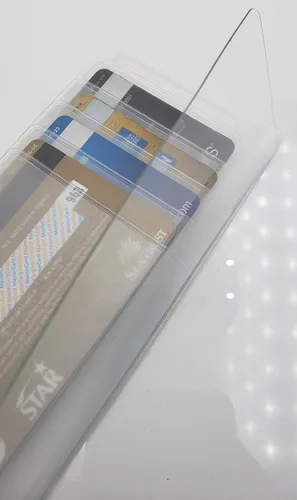 Vista 5 de QULSE - Juego de 2 insertos transparentes de alta calidad para cartera, Checkbook 6 Página, Minimalista