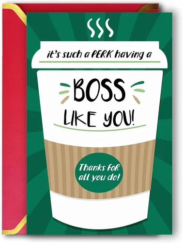 Vista 7 de Ziwenhu Divertida tarjeta del día del jefe para hombres y mujeres, tarjeta del día del jefe de humor para jefe, tarjeta de definición