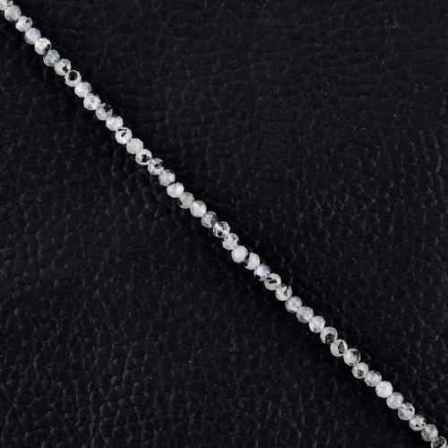 Vista 11 de Natural Gemstone Micro Round Beads Dainty Choker Bangle Bracelet, Handmade Jewelry for Women, Healing Chakra Crystals Silver Plated Chain 8 inch