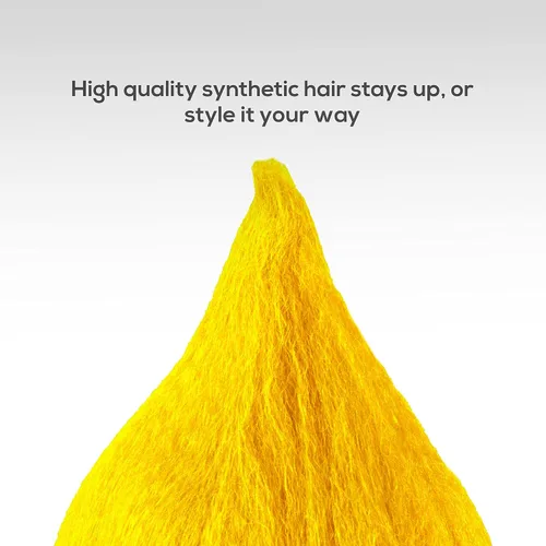 Vista 4 de City Costume Wigs Peluca Troll (amarillo)