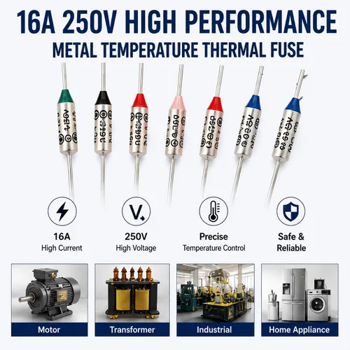 Vista 2 de 10 piezas de circuito de 199.4 °F Celsius temperatura de corte micro fusible térmico 16A 250 V, para transformador de motor, electrodomésticos