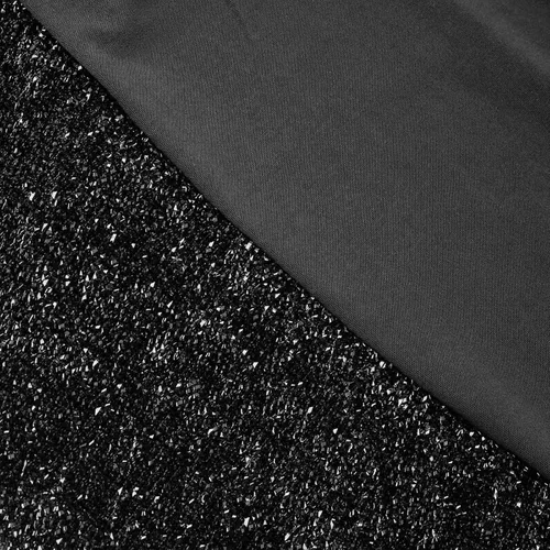 Vista 6 de Tableclothsfactory Funda elástica para silla de banquete de elastano negro con brillo metálico para eventos de comedor para banquete de boda