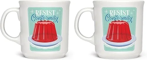 Vista 9 de Genuine Fred Taza de cerámica con texto en inglés "Say Anything", con texto en inglés "I LOVE GOSSIP", apta para lavavajillas