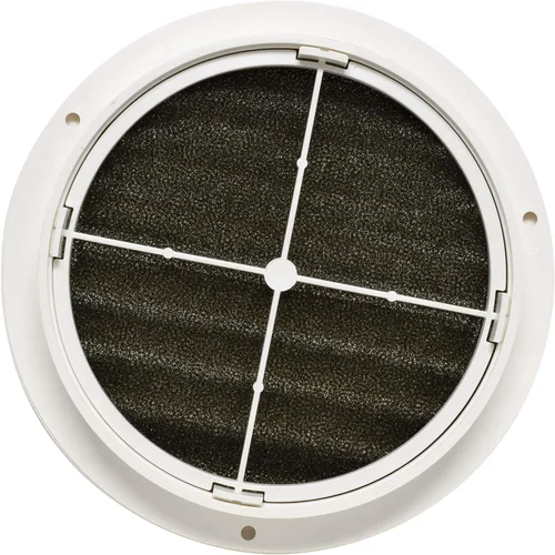 Vista 2 de Valterra A10-3361VP Ventilación de retorno de aire con rotación de 360° y filtro de espuma extraíble/lavable - 5-5/8" ID x 6-7/8" y extensión