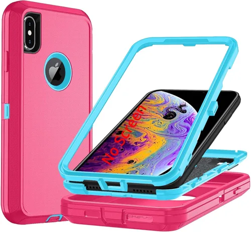 Vista 9 de Funda para iPhone 7/8Plus, iPhone 8 Plus y 7 Plus, resistente protección para teléfono, a prueba de golpes, a prueba de polvo, a prueba de caídas