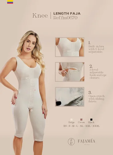 Vista 3 de Faja Mia 0670 Fajas Colombianas Reductoras y Moldeadoras Postparto Body Shaper para mujeres después de la cirugía de compresión