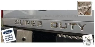 Vista 32 de 2008-2016 Insertos de letras para portón trasero (calcomanías delgadas) de reemplazo para Ford F250 F350 F450 Super Duty (2008-2016) Bandera