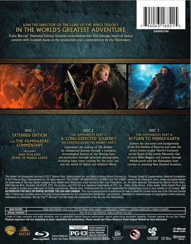 Vista 2 de The Hobbit An Unexpected Journey (Extended Edition) (Blu-ray)