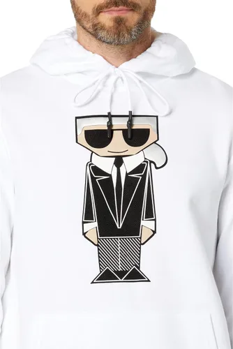 Vista 3 de KARL LAGERFELD Sudadera con capucha suave y sólida
