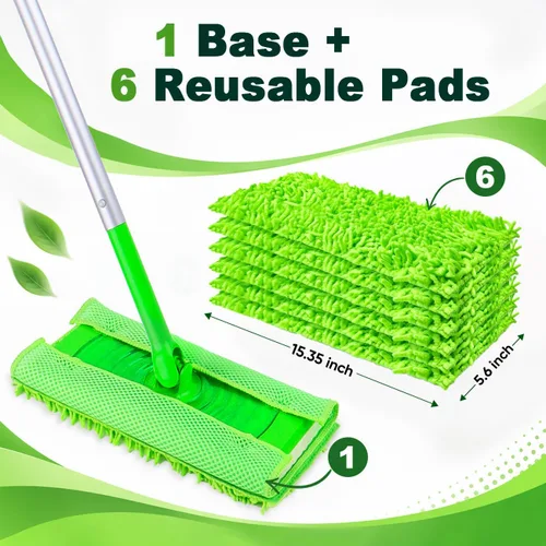 Vista 2 de UNIMADE Almohadillas de microfibra reutilizables compatibles con Swiffer