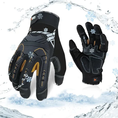Vista 7 de Vgo... 32°F Waterproof Winter Work Gloves Men Mechanic Touch(SL8849FW)