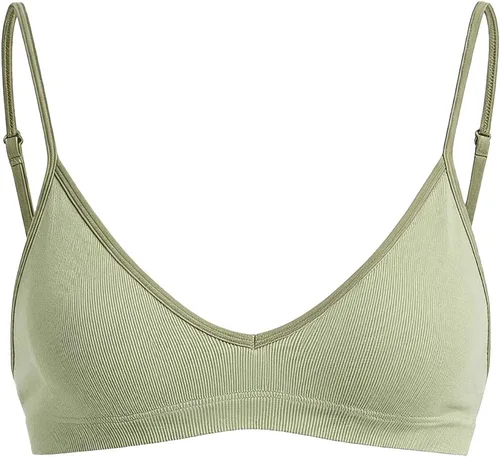 Vista 24 de SweatyRocks Bralette Triangular para Mujer con Escote Pronunciado Sujetador con Cuello en V Sin Cables Sin Relleno Suave Cómodo para Uso Diario