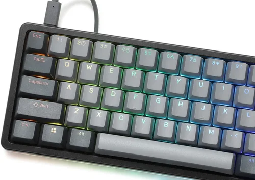Vista 5 de Drop - Teclado mecánico de alto perfil ALT Teclado para juegos de 65% (67 teclas), interruptores hot-swap, macros programables, retroiluminación