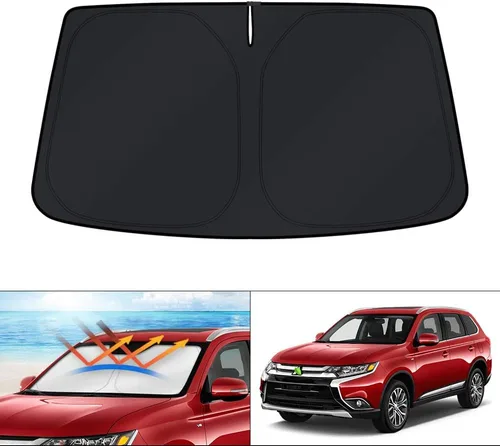 Vista 188 de KUST - Parasol plegable para parabrisas para BMW X1 E84, accesorios 2011 2012 2013 2014 2015, protector de visera de sol ajustable que bloquea