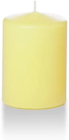 Vista 67 de yummi Caja de 12 velas redondas blancas de 3" x 4