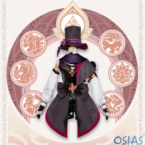 Vista 6 de OSIAS Lyney Disfraz de Cosplay (S)