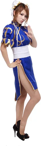 Vista 3 de Cosplay Life Disfraz de cosplay de Chun-Li - Disfraz de anime Street Fighter para mujer
