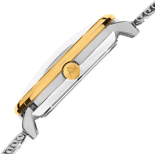 Vista 3 de August Steiner AS8091 - Reloj clásico para hombre, movimiento de cuarzo suizo en malla